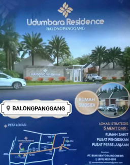 Cari Rumah Murah Berkualitas, Starategis dan Nyaman, Rumah Subsidi "Udumbara Residence Balongpanggang" solusinya.