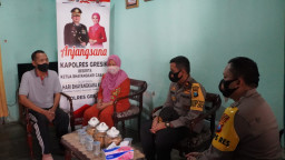 Sambut HUT Bhayangkara ke 74. Kapolres Gresik Kunjungi Purnawirawan Polri dan Warakawuri.