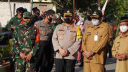 Kapolres Gresik Resmikan Kampung Tangguh Semeru, di Kecamatan Sidayu.