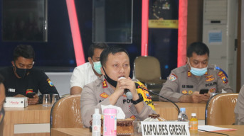 Kapolres Gresik, Beri Arahan Pamatwil Kampung Tangguh.