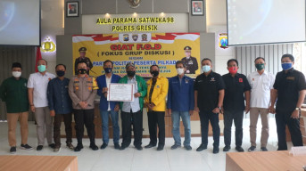 Ciptakan Pilkada Damai 2020, Kapolres Gresik Adakan FGD Bersama Parpol.