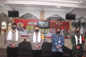 Kapolres Gresik, Launching Jatim Bermasker