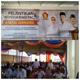 Gerindra Kukuhkan, Kepengurusan 4 Pac Gresik.