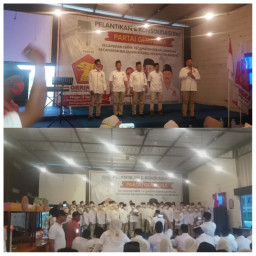 Ketua Dpc Gerindra Gresik Asclucul Alif, Kukuhkan Ketua Pac di Wilayah IV.