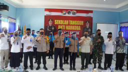 Kapolres Gresik Resmikan Smk Muhammadiyah 1 Gresik, Sebagai Sekolah Tangguh Semeru.
