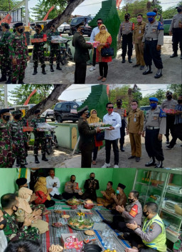 Rayakan HUT TNI ke 75. PT. Bumi Sentosa Indonesia Bersama Muspika Kunjungi Markas Koramil Balongpanggang.