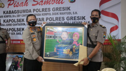 Kapolres Gresik, Pimpin Sertijab Kabag Sumda dan Kapolsek Jajaran.