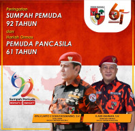 Peringati Sumpah Pemuda, Sekjen PP Ajak Pemuda Indonesia Bersatu dan Bangkit Untuk Indonesia Maju.