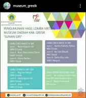 Siswi SMPN 10 Gresik, Sabet Juara 1 Lomba Virtual Cerita Rakyat.