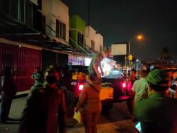 Aparat Gabungan Kota Depok, Razia Cafe di Depan Hotel ULI Artha.