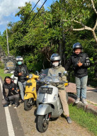 Isi Hari Pahlawan, Biker Vespa Move Surabaya Gelar Touring ke Bali.