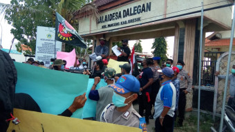 Terkait Aspirasi Warga, Telah Diselesaikan Secara Musyawarah Oleh Pemdes Delegan.