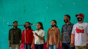 Antusias, Warga NTT di Surabaya Gabung Aliansi Kebangsaan di Tandes, Siap Dukung Paslon 01.