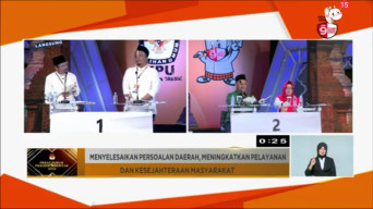 Q-A Ungguli Niat, Dalam Debat Pilkada Gresik.