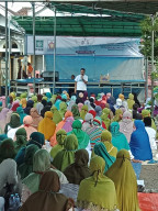 Warga Desa Karangan dan Kalang Anyar Benjeng, Antusias Sambut Cabup-Cawabup  Qosim-Alif.