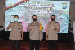 Kapolres Gresik AKBP Arief Fitrianto, Pimpin Sertijab Wakapolres.