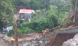 Longsoran Tebing Perumahan Samudera, Mulai Diperbaiki.