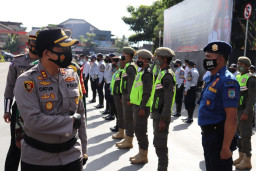 Jelang Pengamanan Nataru, Kapolres Batu Pimpin Apel Pasukan Ops. Lilin Semeru 2020.