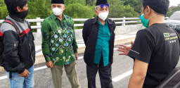 Komisi C DPRD kota Malang, Tinjau Pembangunan Jembatan Kedungkandang.
