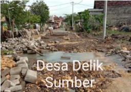 Jalan dan Jembatan di Benjeng, Rusak Parah Akibat Banjir.