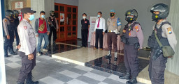Petugas Gabungan, Laksanakan PAM Kebaktian Rutin Gereja di Gresik.