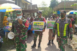 Babinsa Banyuwangi, Gelar OPS. Yustisi di Pasar Tradisional dan Jalan Raya Songgon