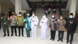 Melalui Virtual, Kapolres Gresik Hadiri Pelantikan Bupati dan Wakil Bupati Gresik