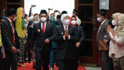 Kapolres Gresik, Hadiri Sertijab Bupati Yang Dipimpin Gubernur Jatim