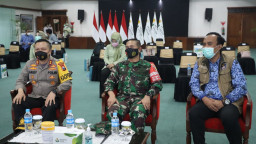 Kapolres Gresik, Hadiri Launching dan Peringatan 10 Tahun Kampung Tangguh Sehat 2021
