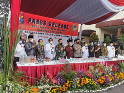 Polda Jatim, Musnahkan Ratusan Kilo Gram, Berbagai Jenis Narkoba