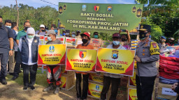 Forkopimda Jatim, Berikan Bansos dan Siapkan Rumah Sederhana, Bagi Korban Bencana Alam