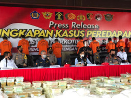 Polda Jatim, Turut Andil Dalam Ungkap 2,5 Ton Sabu Oleh Satgassus Merah Putih