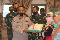 Kapolres Gresik Hadiri Pembukaan TMMD ke 111, Kodim 0817 Fokus Pembangunan Infrastruktur