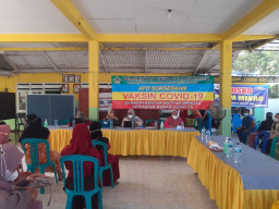Kades Delik Sumber, Menggeliatkan Warganya Program Vaksin Ke II