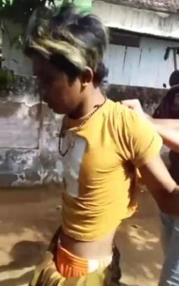 Maling Sepeda Motor Dihajar Massa, Di Pasar Banyuates