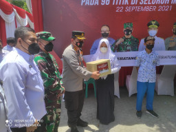 Kapolres Gresik, Gelar Serbuan Vaksinasi Pelajar