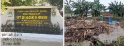 Pintu DAM Irigasi Delik Sumber Dipenuhi Sampah, Warga Minta Instansi Terkait Bertindak