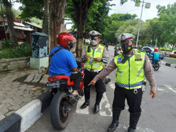 Polres Gresik, Tindak Tegas Belasan Kendaraan Bermotor Pakai Knalpot Brong