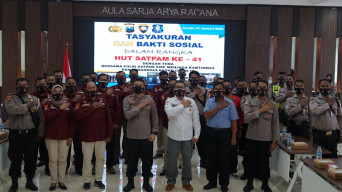 Polres Gresik, Sinergi Bersama Satpam di HUT Satpam ke-41