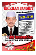Aris Gunawan "Aktivis Gaek" Maju Pilkades Krikilan