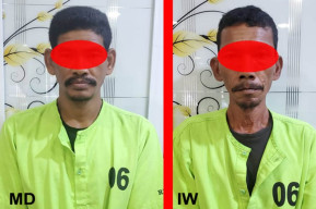 Dua Pelaku Ruda Paksa Anak Yatim, di Amankan Sat Reskrim Polres Aceh Timur