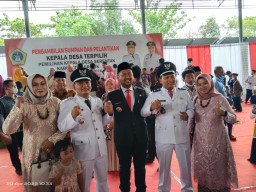 Lantik 47 Kepala Desa Terpilih Hasil Pilkades Serentak Bergelombang Tahun 2022, Ini Arahan Bupati Gus Yani
