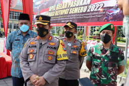 Ratusan Personel TNI - Polri di Gresik, Amankan Operasi Ketupat Semeru 2022