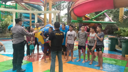 Polisi Gresik Wanti-wanti Keamanan Seluncuran Wahana Air Dynasty Water World