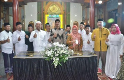 Bupati Gus Yani dan Wabup Bu Min, Hadiri Halal Bihalal dan Peresmian Masjid Al Mubarook Desa Mojosarirejo