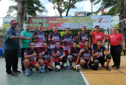 Sabet Juara, Tim Voli PN. Surabaya Menang 2 Set Langsung Atas Tim Voli Pengadilan Tinggi Militer 