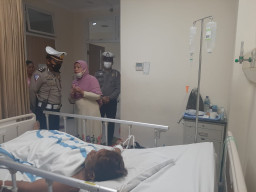 Bentuk Kepedulian Satlantas Polres Gresik, Anjangsana Korban Kecelakaan Lalu Lintas