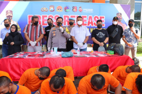 Polres Gresik Gulung Puluhan Pelaku Kejahatan, mulai dari Narkoba hingga judi