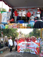 Rayakan HUT RI dan menambah keakraban antar warga, Pemdes Bulangkulon Gelar Jalan Sehat
