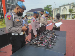 Polres Gresik, Gelar Pemeriksaan senpi Secara Berkala